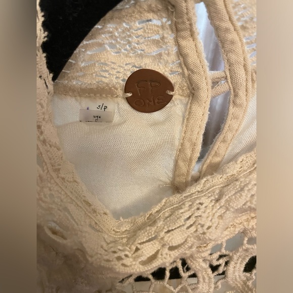 110. Free People One Vienna Lace Boho dress with built in slip - Small - Picture 4 of 9